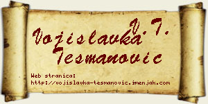 Vojislavka Tešmanović vizit kartica